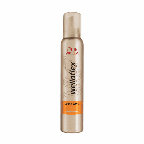 wellaflex curls waves strong hold mousse hold 35 200 ml